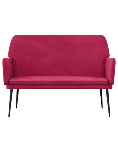 Panca Rosso Vino 108x79x79 cm in Velluto