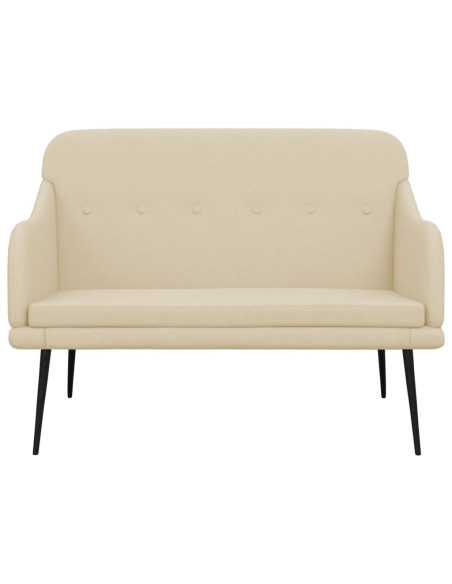 Panca Crema 110x76x80 cm in Tessuto