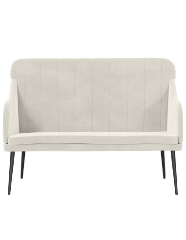 Panca Crema 110x76x80 cm in Velluto