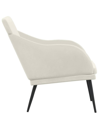 Panca Crema 110x76x80 cm in Velluto