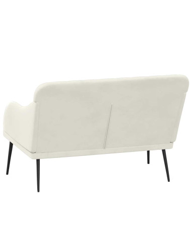 Panca Crema 110x76x80 cm in Velluto
