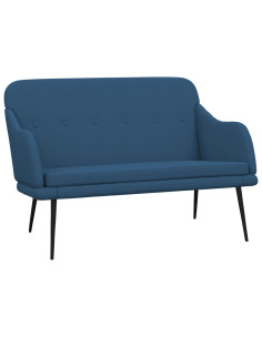 Panca Blu 110x76x80 cm in Tessuto 2