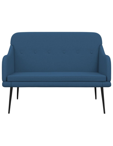 Panca Blu 110x76x80 cm in Tessuto