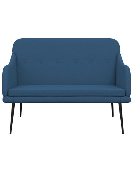 Panca Blu 110x76x80 cm in Tessuto