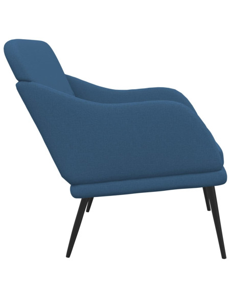 Panca Blu 110x76x80 cm in Tessuto