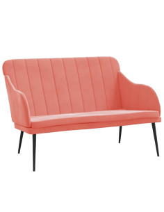 Panca Rosa 110x76x80 cm in Velluto 2