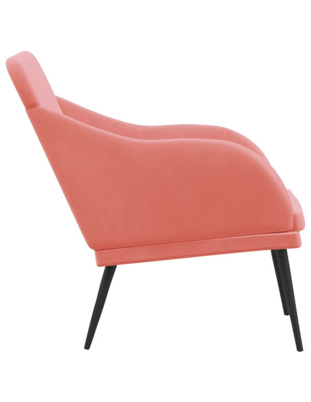 Panca Rosa 110x76x80 cm in Velluto