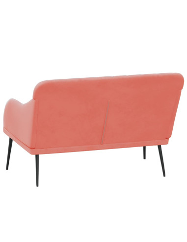 Panca Rosa 110x76x80 cm in Velluto