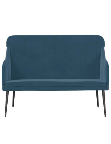 Panca Blu 110x76x80 cm in Velluto