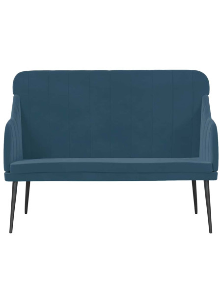 Panca Blu 110x76x80 cm in Velluto
