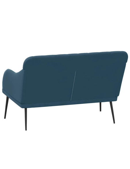 Panca Blu 110x76x80 cm in Velluto