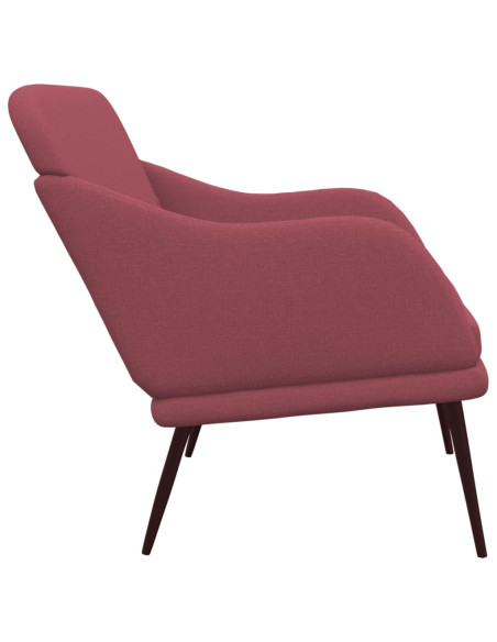 Panca Rosso Vino 110x76x80 cm in Tessuto