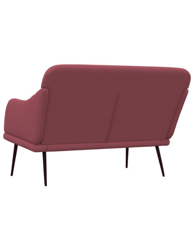 Panca Rosso Vino 110x76x80 cm in Tessuto