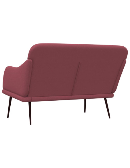 Panca Rosso Vino 110x76x80 cm in Tessuto