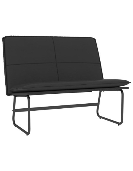 Panca Nera 100x75x76 cm in Similpelle