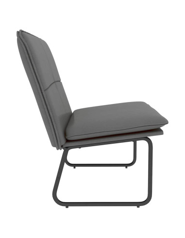 Panca Grigia 100x75x76 cm in Similpelle