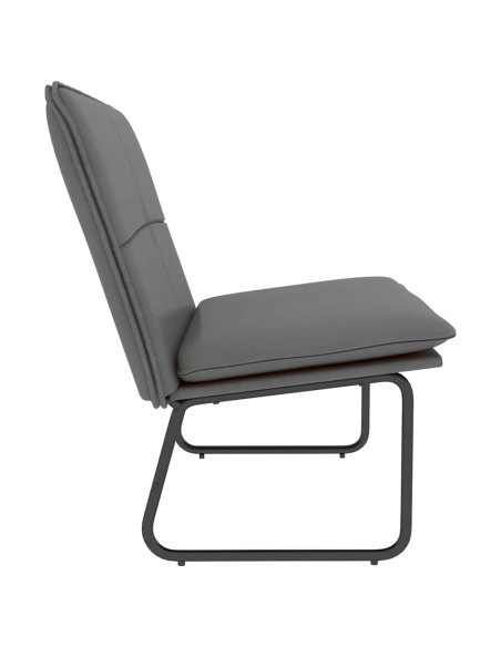 Panca Grigia 100x75x76 cm in Similpelle