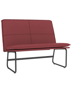 Panca Rosso Vino 100x75x76 cm in Similpelle 2