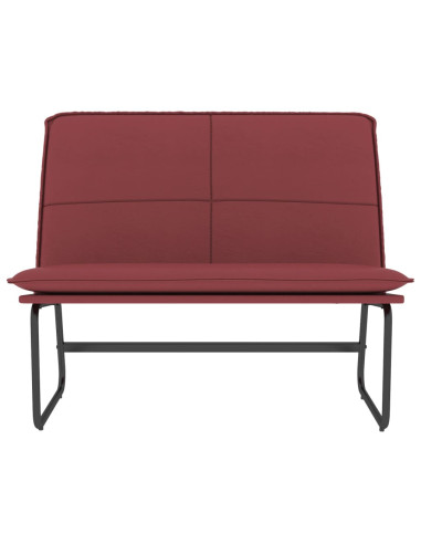 Panca Rosso Vino 100x75x76 cm in Similpelle