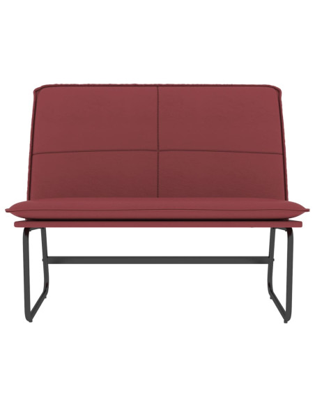 Panca Rosso Vino 100x75x76 cm in Similpelle
