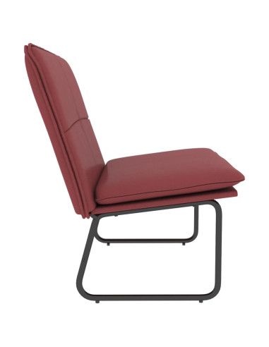 Panca Rosso Vino 100x75x76 cm in Similpelle