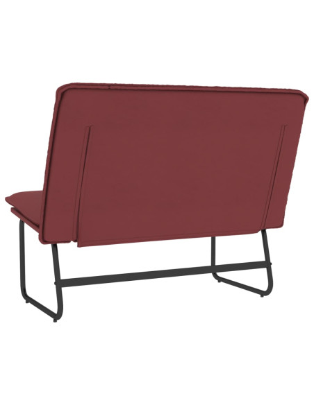 Panca Rosso Vino 100x75x76 cm in Similpelle