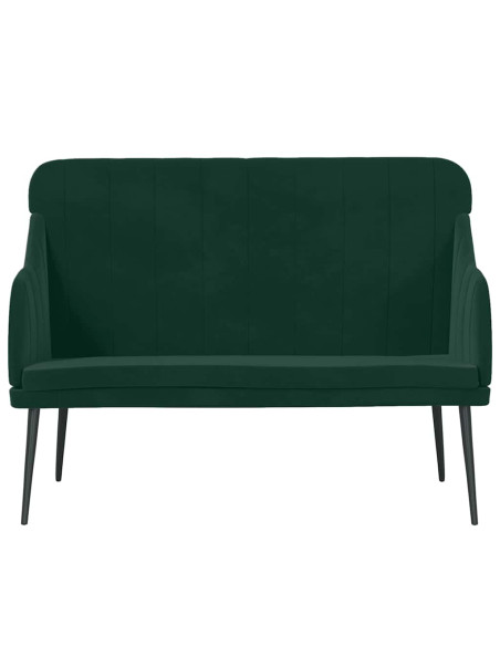 Panca Verde Scuro 110x76x80 cm in Velluto