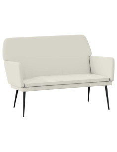 Panca Crema 108x79x79 cm in Velluto 2