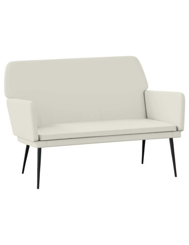 Panca Crema 108x79x79 cm in Velluto