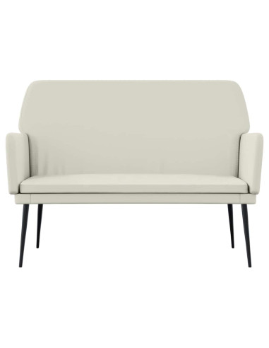 Panca Crema 108x79x79 cm in Velluto