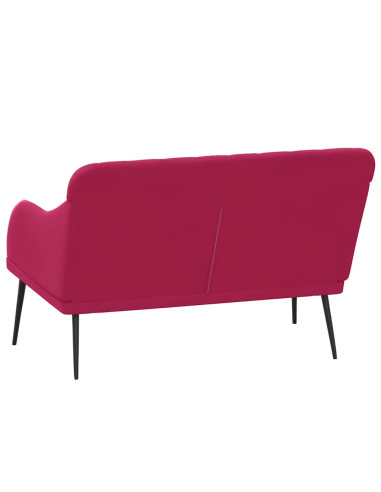 Panca Rosso Vino 110x76x80 cm in Velluto