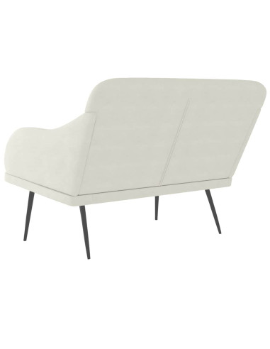 Panca Crema 110x76x80 cm in Velluto