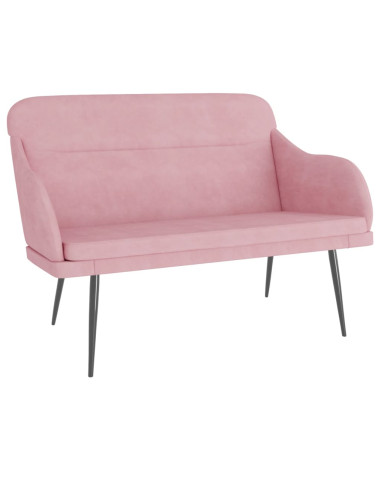 Panca Rosa 110x76x80 cm in Velluto