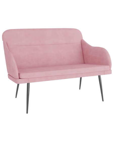 Panca Rosa 110x76x80 cm in Velluto