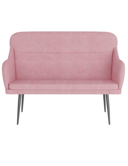 Panca Rosa 110x76x80 cm in Velluto