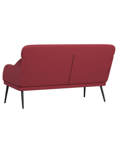 Panca Rosso Vino 110x76x80 cm in Similpelle