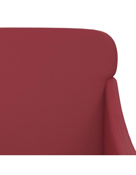 Panca Rosso Vino 110x76x80 cm in Similpelle