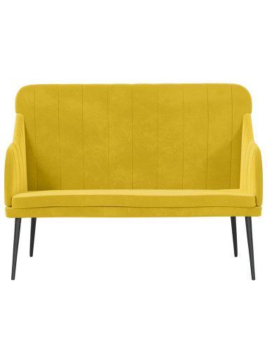 Panca Gialla 110x76x80 cm in Velluto