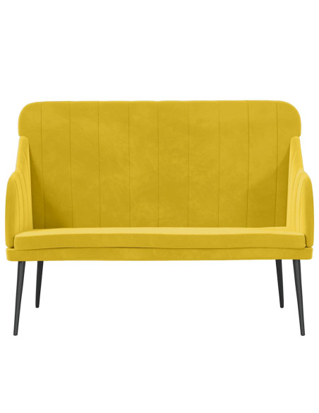 Panca Gialla 110x76x80 cm in Velluto