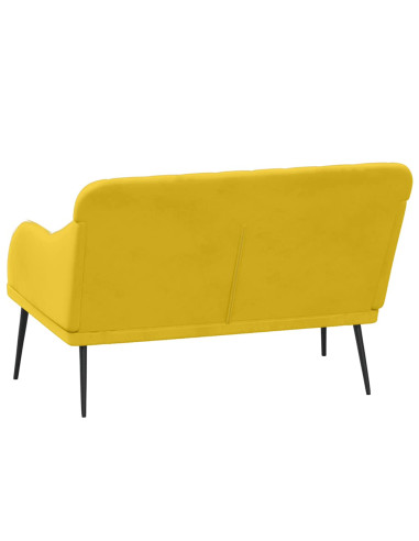 Panca Gialla 110x76x80 cm in Velluto