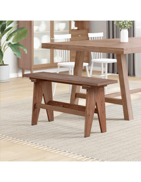 panchina Naturale 100 x 30 x 51 cm Legno massello di recupero