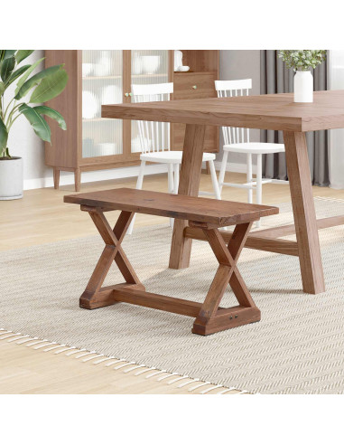 panchina Naturale 85 x 35 x 47 cm Legno massello di recupero