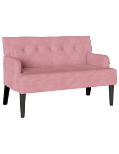 Panca Chesterfield Rosa 112 x 65,5 x 75 cm Velluto 2