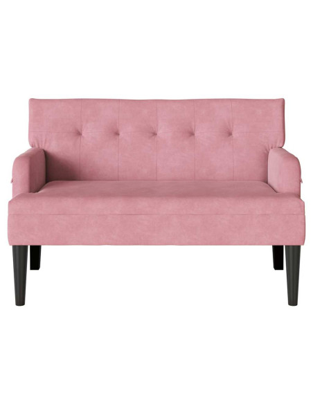Panca Chesterfield Rosa 112 x 65,5 x 75 cm Velluto