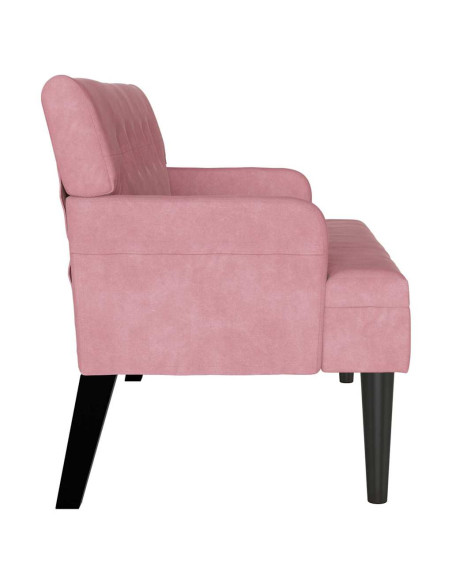 Panca Chesterfield Rosa 112 x 65,5 x 75 cm Velluto