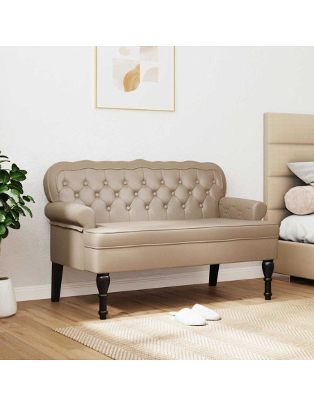 Panca Chesterfield Cappuccino 119,5 x 64,5 x 75 cm