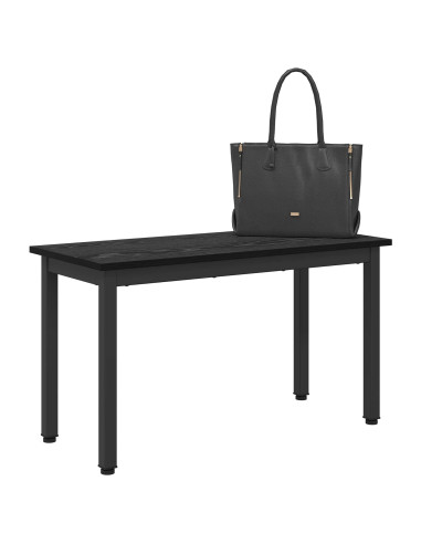 panchina Rovere Nero 80 x 35 x 45 cm Legno multistrato