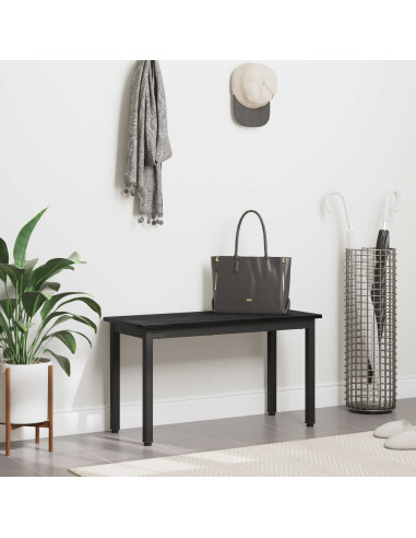 panchina Rovere Nero 80 x 35 x 45 cm Legno multistrato