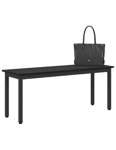 panchina Rovere Nero 110 x 35 x 45 cm Legno multistrato