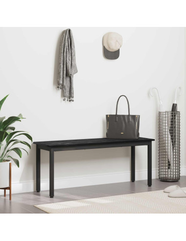 panchina Rovere Nero 110 x 35 x 45 cm Legno multistrato